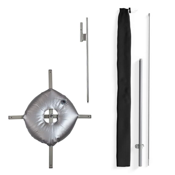 XXSmall Feather Flag Pole Set – Swooper Flag Pole Set Includes 2 Poles, a Carrying Bag, a Ground Stake and a Cross Base – Fits 1.3ft x 3.1ft Feather Flags (No Flag Included)