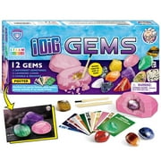 XXTOYS Gemstone Dig Kit for Kids - Excavate 12 Real Precious Stones - Educational Geology Science STEM Gift