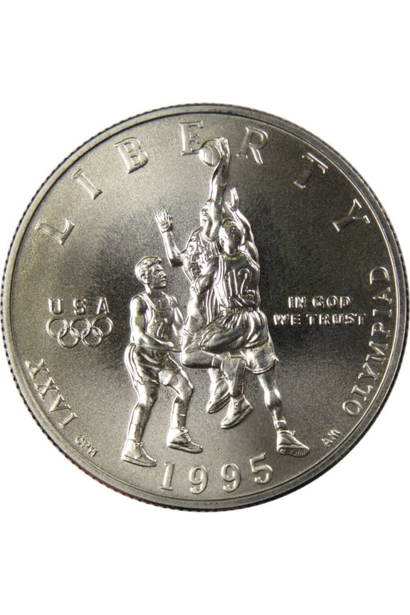 XXVI Olympiad Basketball Commemorative Half Dollar 1995 S BU Clad
