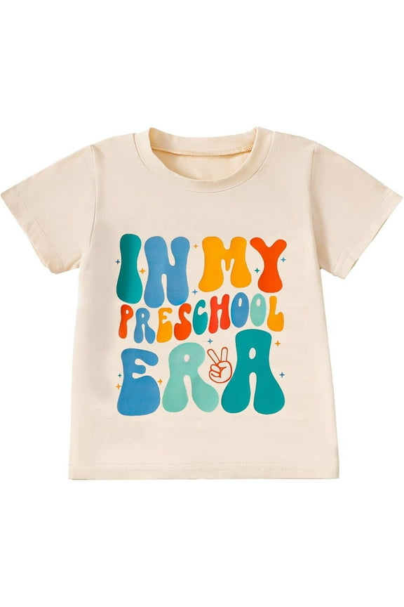 2025 Kindergarten Graduation Shirt Boys Girls Preschool Memory Tshirt School Spirit Week Graphic Tee First Day Celebration Outfit 4-7 Years (3-4 Years,Blue)