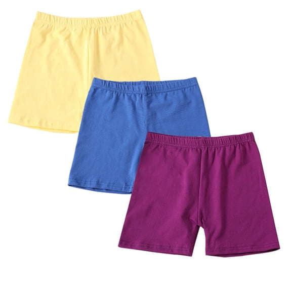 XXWXYD 5 Pack Toddler Girls Bik𝖾 Shorts Cotton Cartwheel 𝖴nder Dress Dance Comfy Playtime Playground School Yoga Summer Everyday Active Outfit
