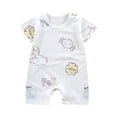 thumbnail image 1 of XXWXYD Baby Boys Girls All-Season Jumpsuits Rompers, Soft Breathable Cotton Bodysuit Outfits with Snap Closure, Cute Casual Playwear, 1 of 6