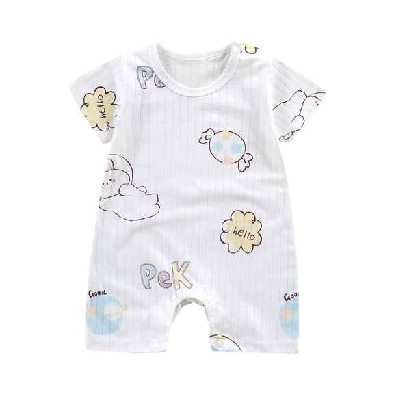 XXWXYD Baby Boys Girls All-Season Jumpsuits Rompers, Soft Breathable Cotton Bodysuit Outfits with Snap Closure, Cute Casual Playwear