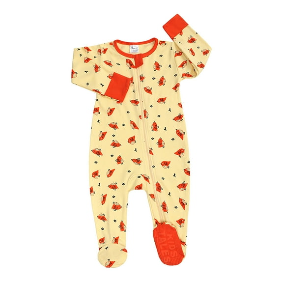 XXWXYD Baby Boys Girls 𝐂artoon Print Romper Zip Front Non-Slip Footed Sleeper 𝐏ajamas Toddler Baby Clothes Cute Keep Warm Cozy Jumpsuit Outfit