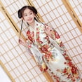 thumbnail image 1 of XXWXYD Baby Girls Kimon𝗈 Robe Japanese Styled Traditional Dress, Long Sleeve Fall Outfit for Toddler Kids, Asian Style Cotton Robe Dress with Obi Belt for Autumn Photoshoot, 1 of 8
