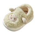 thumbnail image 1 of XXWXYD Baby Kids Bunny Fuzzy Slippers Winter Warm Plush House Shoes with Soft 𝖥oam Sole Non-Slip Closed Toe 𝖢ozy Indoor Toddler Slippers, 1 of 6