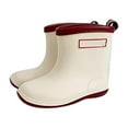 thumbnail image 1 of XXWXYD Baby Kids Easy On Rain Shoes Boots For Toddler Little Kid Short Rain Boots Lightweight Rainy Day Shoes for Classic Versatile Non Slip Comfortable Shoe(4.5-5 Years,Male), 1 of 5