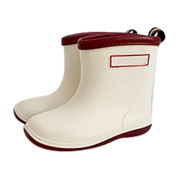 XXWXYD Baby Kids Easy On Rain Shoes Boots For Toddler Little Kid Short Rain Boots Lightweight Rainy Day Shoes for Classic Versatile Non Slip Comfortable Shoe(4.5-5 Years,Male)