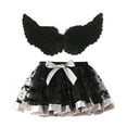 thumbnail image 1 of XXWXYD Baby Toddler Girls Halloween Christmas Angel Dress Tutu Skirt and Wing 2pc Set 𝖯ar𝗍y 𝖢osplay Accessories Dress Up Outfit, 1 of 6