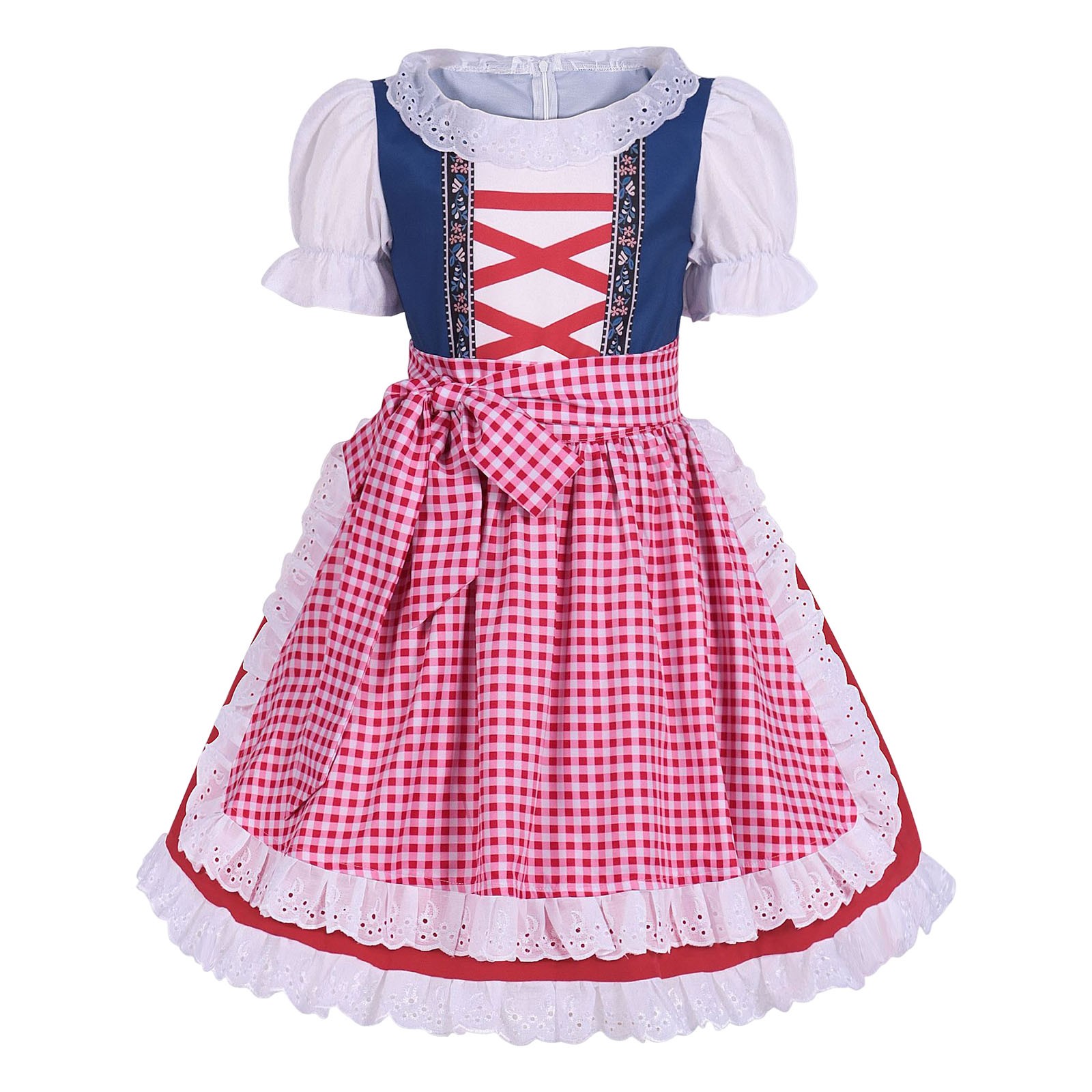 XXWXYD Bavarian Dirndl Dress For Girls ktoberfest Dress Traditional XXWXYD Bavarian Dirndl Dress For Girls ktoberfest Dress Traditional