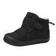 thumbnail image 1 of XXWXYD Big Boys Boots Girls Single Shoes Bowknot First Shoes Buckle Strap Toddler Soft Bottom Breathable Princess Shoes for Fashion Classic Comfortable Shoe(9-12 Months,Black), 1 of 8