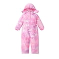 thumbnail image 1 of XXWXYD Big Kids Windproof Ski Suit Tie Dye Star Camouflage Print Hooded Jumpsuit Thermal Winter Warm Romper for Boys Girls, 1 of 8