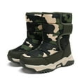 thumbnail image 1 of XXWXYD Boots Girl Boys' Cotton Shoes Camouflage and Thickened Winter Warm Cotton Boots for Simple Casual Non Slip Breathable Shoe(13-13.5Years,Camouflage), 1 of 4