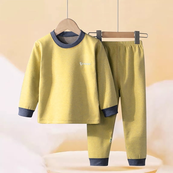 XXWXYD Boys Crewneck Long Sleeve Top and Pants Set with Contrast Trim ...