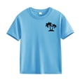 thumbnail image 1 of XXWXYD Boys Girls Athletic Crewneck T-Shirt, Moisture-Wicking Sport Tee for School Activities, Cotton Casual Graphic Top for Summer Outdoor Play 4-14 Years, 1 of 3