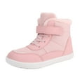 thumbnail image 1 of XXWXYD Boys Girls Barefoot Winter Boots With Wide Toe Box Slip Drop Sole Ankle Winter Snow Boots For Toddler//Big Kids Warm Anti-Slip Minimalist High Top Snow Boots(4.5-5 Years,Male), 1 of 5