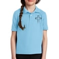 thumbnail image 1 of XXWXYD Boys Girls Summer 𝐏𝐨𝐥𝐨 Collared T-Shirts, Button Up Short Sleeve Activity Tops, Teen Cute Casual Quick-Dry Shirt with Graphic Print, 1 of 8