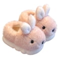thumbnail image 1 of XXWXYD Boys Girls Winter Bunny Slipproof Fuzzy Plush House Shoes 𝖢ozy Warm Indoor Outdoor Cotton Lined Comfort for Toddler Kids, 1 of 9