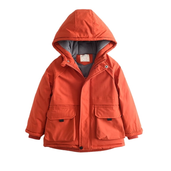 XXWXYD Boys Hooded Puffer Jacket Lined 𝖶aterproof Winter Coat Windproof Thickened Warm Quilted Outerwear Parka Snowsuit Ski Snowproof
