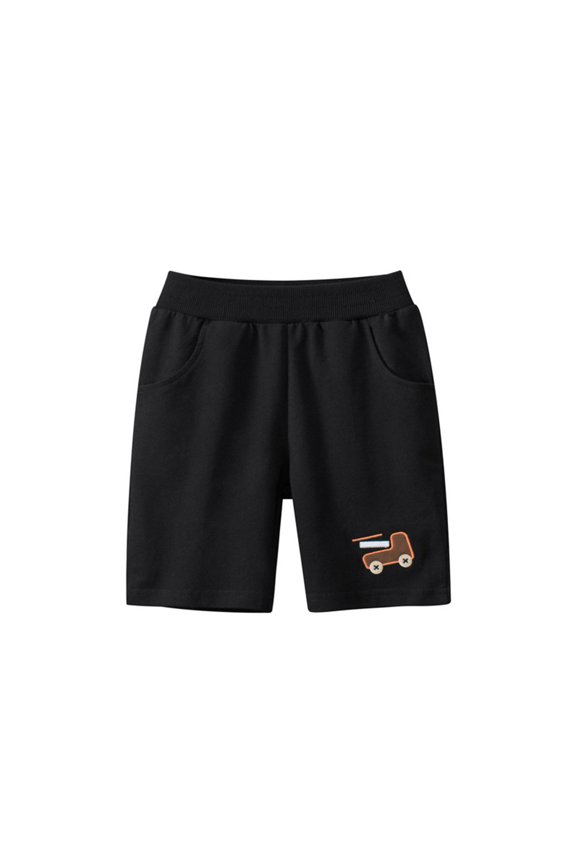 Boys Shorts Summer Casual Elastic Waist Breathable Comfy Toddler Plus Back-to-School Play Active Schoolwear Everyday