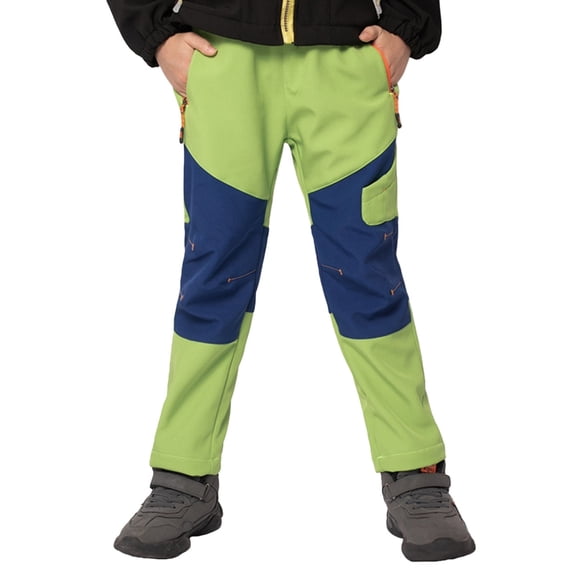 XXWXYD Boys Snow Ski Pants 𝖶aterproof Fleec𝖾 Lined Winter Hiking Snowboard Insulated Warm Zipper Pockets Thermal Windproof Cold Weather Outdoor Sports Trousers Joggers Recreation