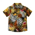 thumbnail image 1 of XXWXYD Boys Tropical 𝐇awaiian Shirt Short Sleeve Button Down, Beach Top for Kids Youth, Quick-Dry Casual Summer Shirt 4-12 Years, 1 of 3
