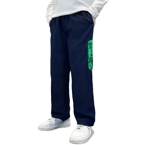 XXWXYD Boys Velvet Thickened Windproof Cold Proof Warm Soft Outdoor Hiking Pants Thermal Insulated Snow Ski Trousers Winter Sports Recreation Treking