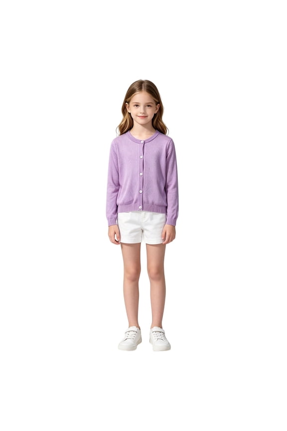 Cardigan for Girls with Button Heart Printed Long Sleeve Toddler Knit Sweater Fall Loose Tween Girls Trendy Clothes Girls Long Sleeve Cable Knit Cardigan