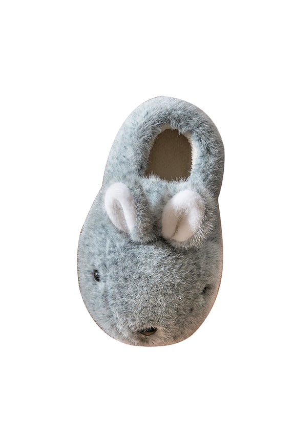 Carton Bunny Plush Slippers with Memory 𝖥oam for Kids Boys Girls Comfy Indoor/Outdoor House Shoes Non-Slip Soft Sole Fuzzy Toddler Slippers