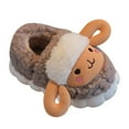 thumbnail image 1 of XXWXYD Carton Sheep Slippers for Kids Plush Furry Indoor Outdoor Boots Non-Skid Flat Sole 𝖢ozy Winter Home Shoes Boys Girls, 1 of 5