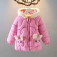 thumbnail image 1 of XXWXYD Children Boys Girls Winter Cotton Padded Hooded Coat, Thickened Cartoon Design Warm Jacket for Baby Toddler Heavyweight Outerwear, 1 of 9