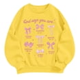 thumbnail image 1 of XXWXYD Children Personalized Sweatshirt All Season Long Sleeve Pullover Top Teen Boys Girls Casual Cozy Fleece Loungewear Comfortable Everyday Street Fashion, 1 of 7