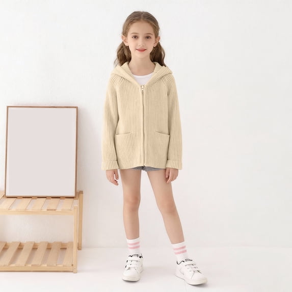 XXWXYD Children Toddler Autumn Fall Outerwear Zipper Hooded Sweatshirt Jacket Lightweight Windproof Coat Sweater Hoodie Fleec𝖾 Layer