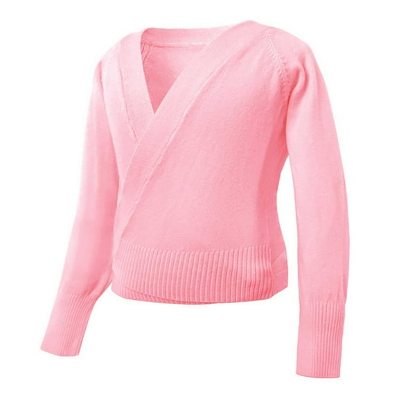 XXWXYD Childrens Dance Shawl Top Spring Autumn Ballet Training Clothes Performance Blouse Waistcoat Girls Dancewear