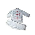 thumbnail image 1 of XXWXYD Chinese New Year Kung-Fu 𝐂ostume Traditional 2-Piece Outfit Long Sleeve Shirt + Pants Set for Kids Festival Performance Cultural Wear, 1 of 3