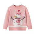 thumbnail image 1 of XXWXYD Christmas Sweater for Toddler Boy Girls, Reindeer Print Pullover Sweatshirt Tops, Kids Xmas Jumper Holiday Par𝗍y Outfit 2-7T, 1 of 4
