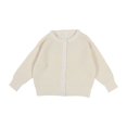 thumbnail image 1 of XXWXYD Chunky Knit Cardigan for Girls Cozy Crewneck Button Down Cropped Jacket Soft Winter Fall Sweater Toddler Baby, 1 of 7