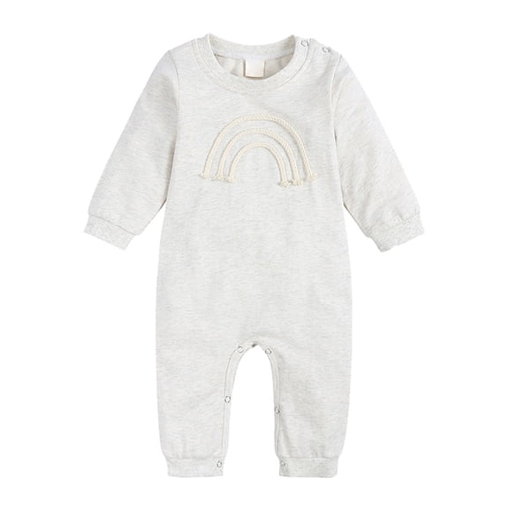 XXWXYD Clearance Bodysuit Baby Boys Girls Jumpsuit Autumn/Winter Baby's Khaki Clothes Party Birthday Photo for Casual Soft Comfortable Clothing(9-12 Months,Grey)