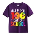 thumbnail image 1 of XXWXYD Clearence Girls And Boys Educational Milestone Youth Tee T-Shirt - Fun 100th Day Celebration Shirt with Numerals for Boys & Girls (10-11Years,Purple), 1 of 1