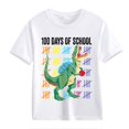 thumbnail image 1 of XXWXYD Clearence Girls And Boys School Year Progress Marker Top T-Shirt - Motivational 100 Days Celebration Shirt for Classroom Photo Ops (8-9 Years,White), 1 of 1