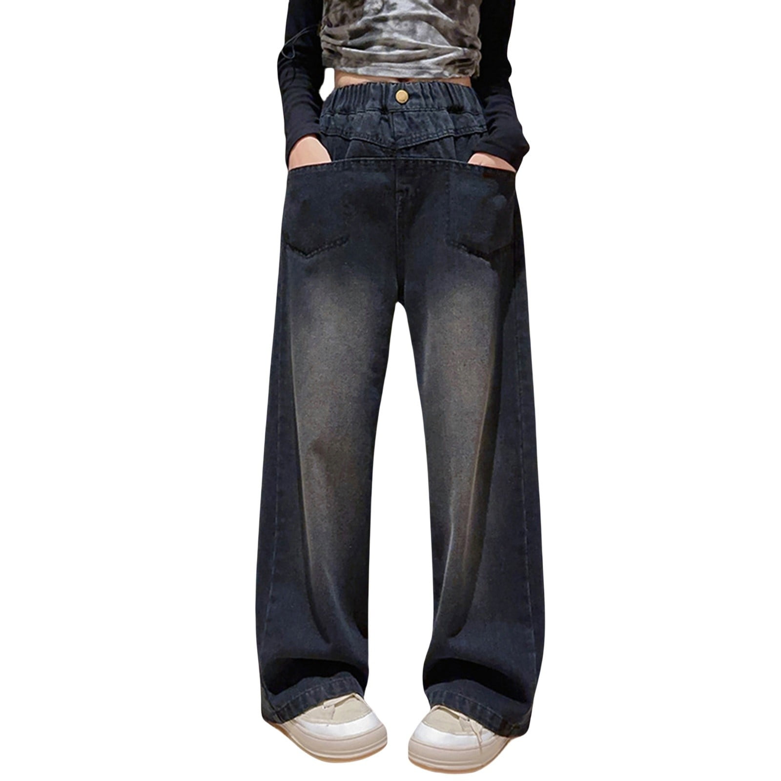 Lig.♡wide denim Victorious Men's Essential Baggy Raw Denim Jeans DL998