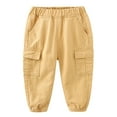 thumbnail image 1 of XXWXYD Clearence Toddler Boys Ultra-Stretch Play Pants Elastic Waist Soft Jersey Leggings with Deep Pockets for Playground/Daycare/Kindergarten, 1 of 9