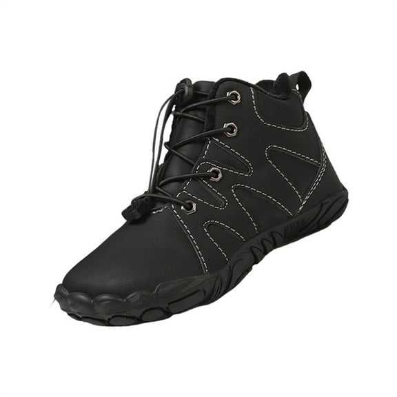XXWXYD Cowboy Boots Girls Boys Children's Casual Shoes Mesh Soft Sole Breathable Sports Short Boots for Fashion Classic Comfortable Shoe(13.5-15 Years,Black)