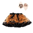 thumbnail image 1 of XXWXYD Delicate Kids Girls Halloween 𝖯ar𝗍y Dance Ballet Tulle Skirt and Bow Hairpin Set for Recital Performance, 1 of 5