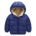 thumbnail image 1 of XXWXYD Down-Alternative Padded Jacket for Toddlers, Hooded Long Sleeve Water-Resistant Outerwear Girls Boys 2-7 Years, 1 of 4