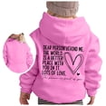 thumbnail image 1 of XXWXYD Funny Kids Quotes Hoodie | The Person Behind ME Pullover | Autumn Winter Loose Fit Casual Children’s Hooded Sweatshirt Girls Boys Warm Wear, 1 of 3