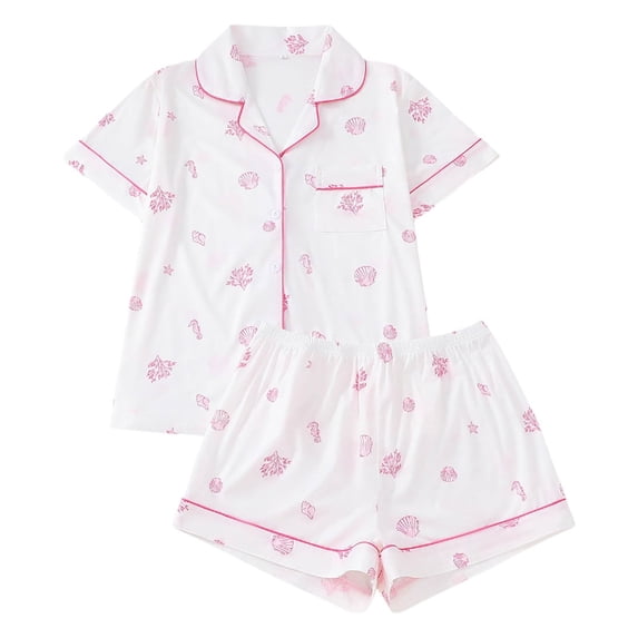 XXWXYD Girls 2 Piece Outfits Short Sleeve Shorts Sets Halloween Costum𝖾 Suit Halloween Costum𝖾s for Girls, Soft Breathable Suits, Loose Comfy Shirts