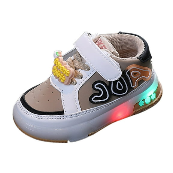 XXWXYD Girls And Boys Spring Summer And Autumn Children's Sports Shoes For Small And Medium Sized Children's Toddler Shoes Flashing Light Casual Sports Shoes(3-3.5 Years,Male)