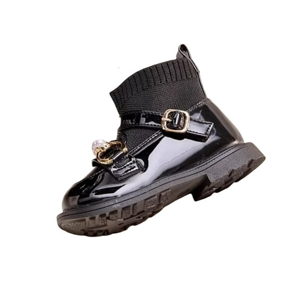 XXWXYD Girls Boot Girls Boys Children's Casual Shoes Mesh Soft Sole Breathable Sports Short Boots for Fashion Classic Comfortable Shoe(18-24 Months,Black)