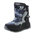 thumbnail image 1 of XXWXYD Girls' Boots Girls Boys Snow Boots Outdoor Warm Comfortable Non Slip Mid Calf Padded Small Big Kids Winter Shoes for Simple Casual Breathable Shoe(7.8 Years,Black), 1 of 9